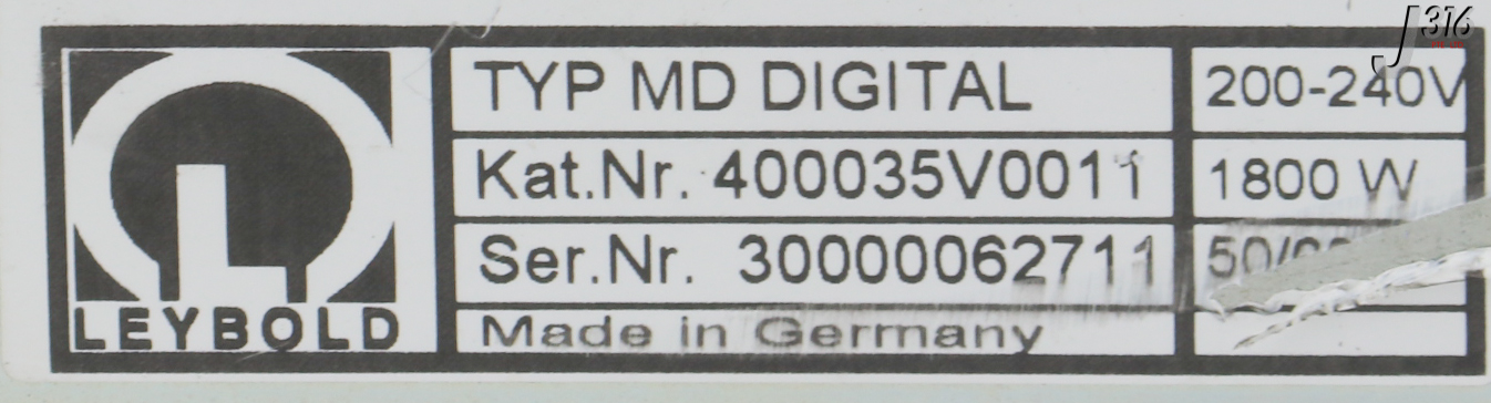 27942 LEYBOLD MAG.DRIVE DIGITAL CONTROLLER 400035V0011 | eBay